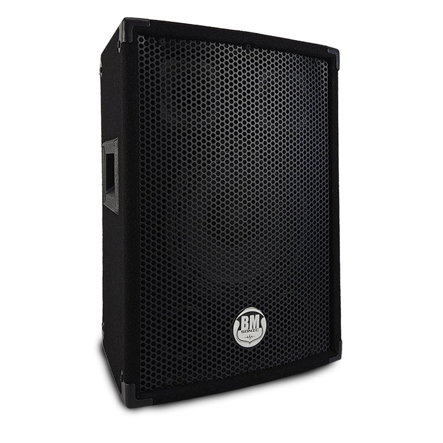 Paire d'enceintes Sono Bass Reflex Trapézoïdal à 3 Voies 8"/20cm - 2 x 300W - BM Bmsonic BMS-08