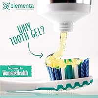 Vista 7 de Elementa Silver Pasta de dientes sin espuma sabor a menta de invierno Gel blanqueador de dientes 5 en 1 de 4 onzas líquidas Formulado por