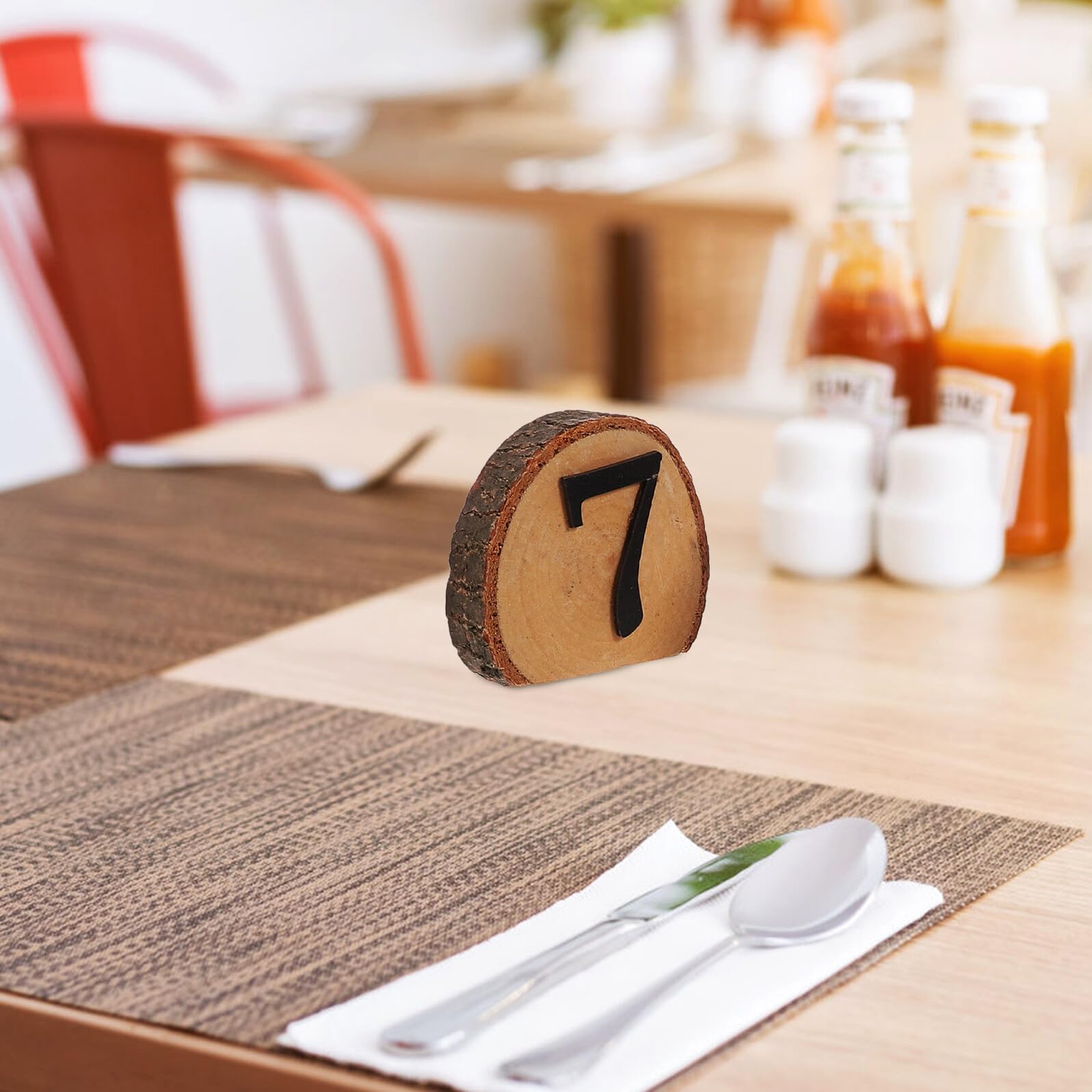 Numeri dei Tavoli in Legno di Bosso 1-10 Segni Rustici per Banchetti e Anniversari Decorazioni da Tavolo Riutilizzabili Stabili Facili da Riconoscere