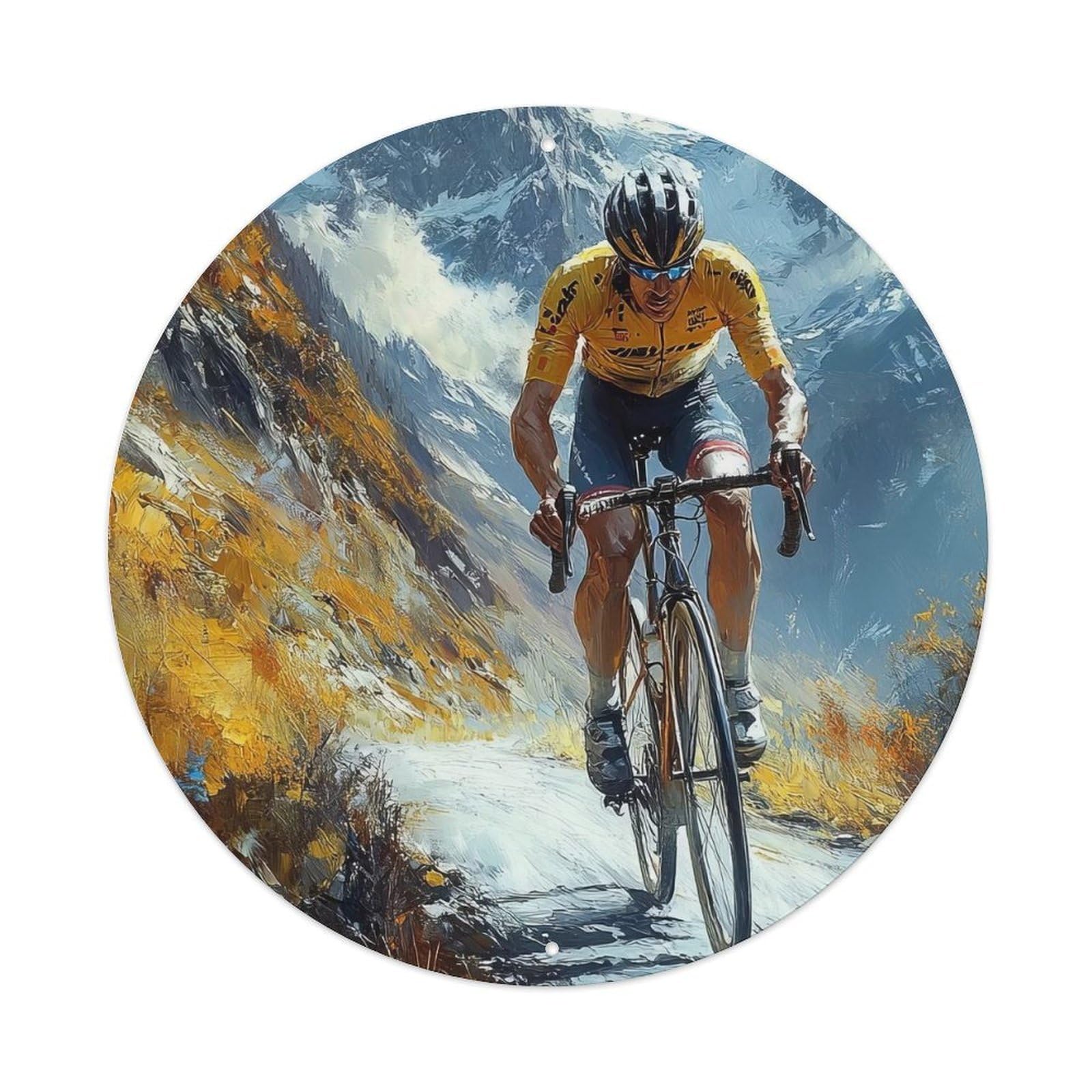Extreme Sports Mountain Trail Bike Brave Vintage Metal Tin Sign Plaque