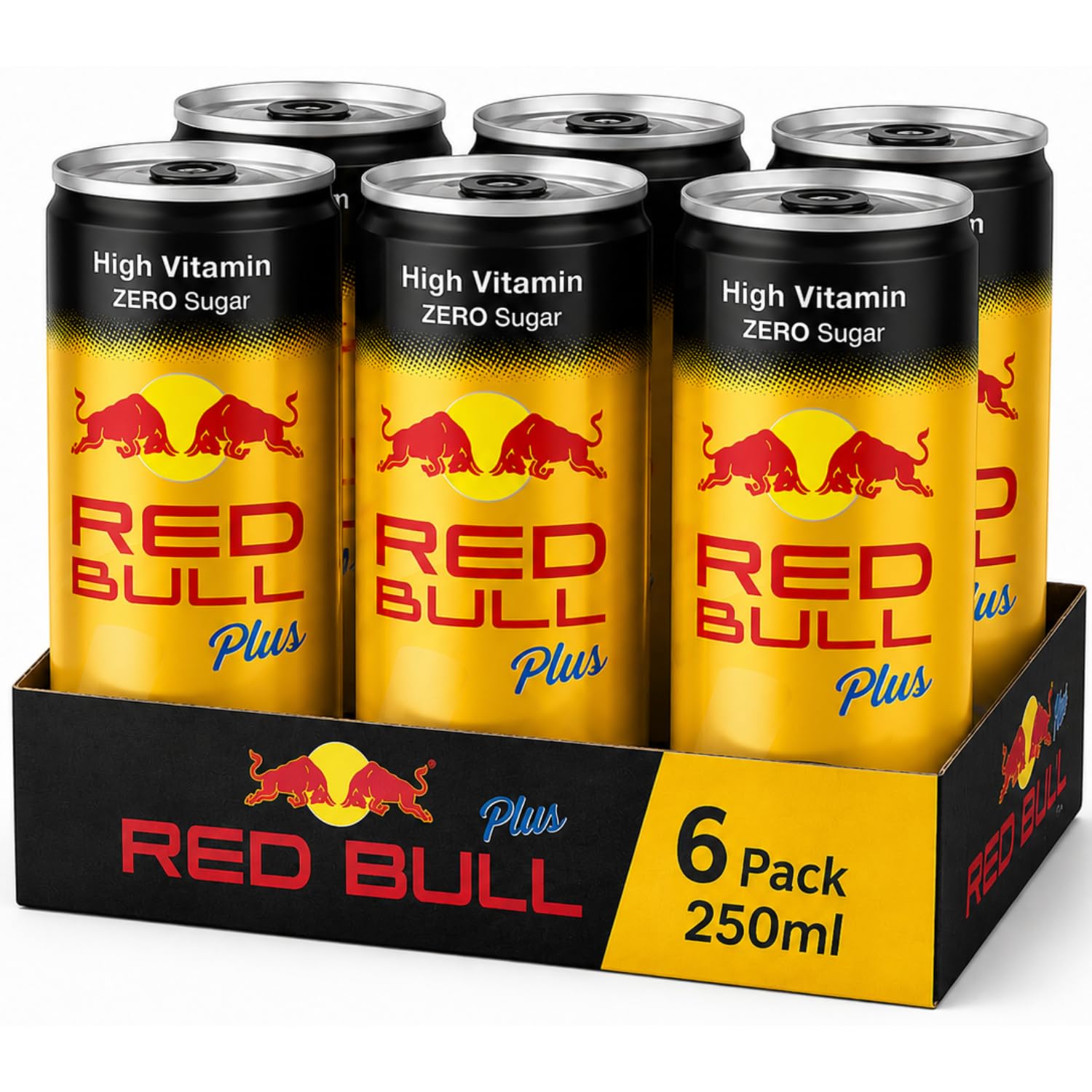 RED BULL - Plus Zero Sugar Energy Drink (6 x 250ml) By COUGAR | High Vitamin Energy Beverage with Vitamins | Zero Sugar Functional Drink for Mental Focus & Daily Energy Support – (Imported-THAILAND)-image-47