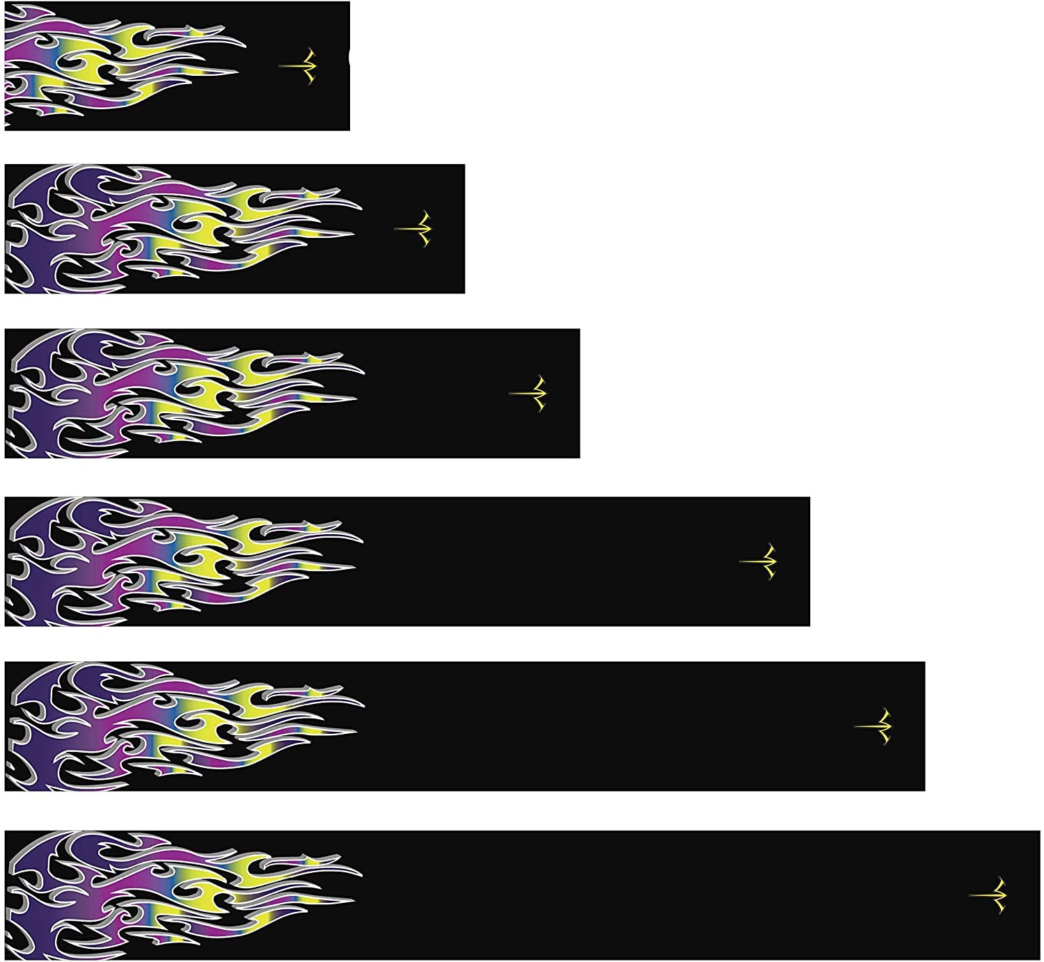 White Water Archery Laminated Purple Spray Paint Fade Arrow Wraps - 15 Piece Pack, Choose Your Size