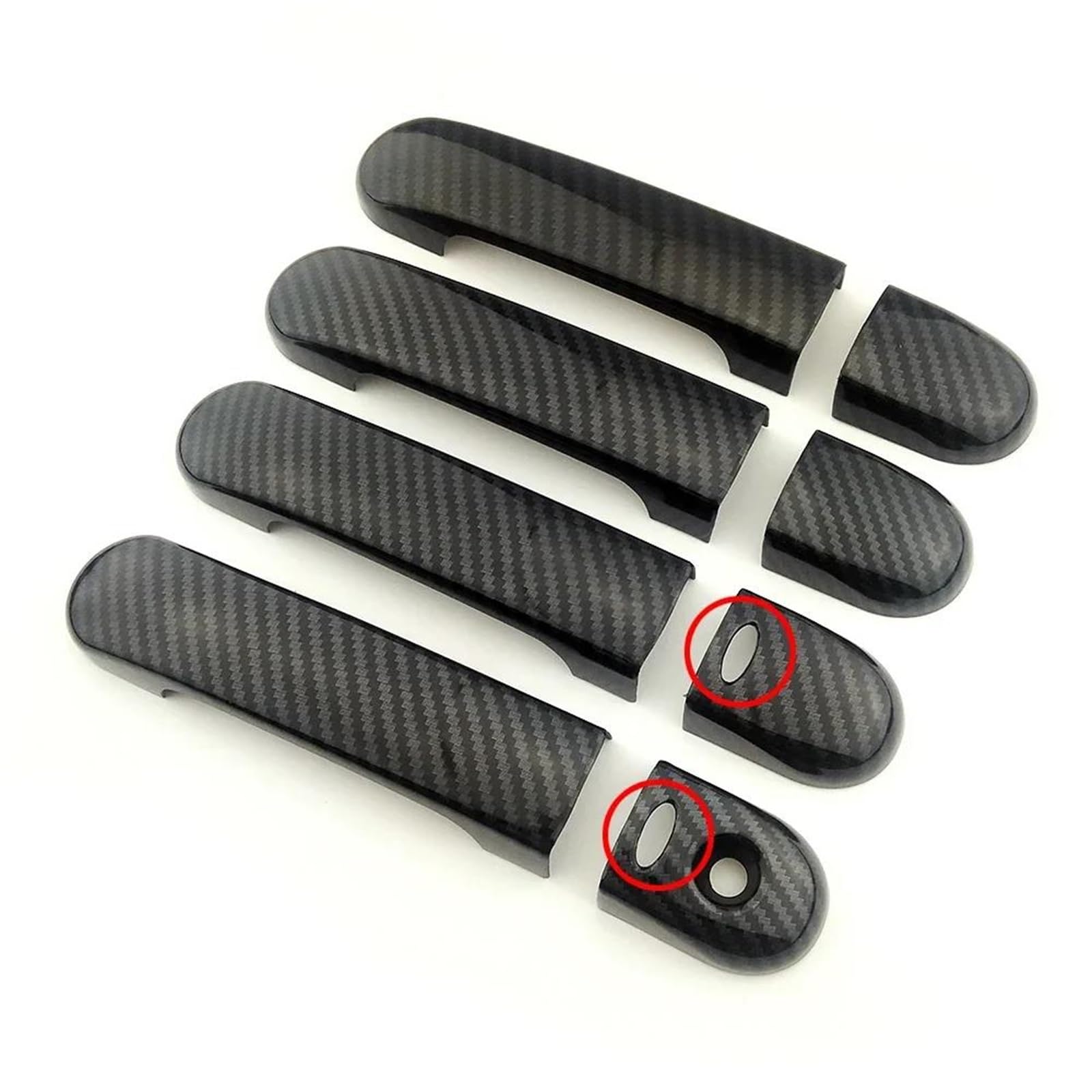 YSDSLS Sleek Door Handle Car Door Handle Cover Trim Garnish Sticker for Nissan for Latio 2005-2011 for Cube Z11 2003-2008
