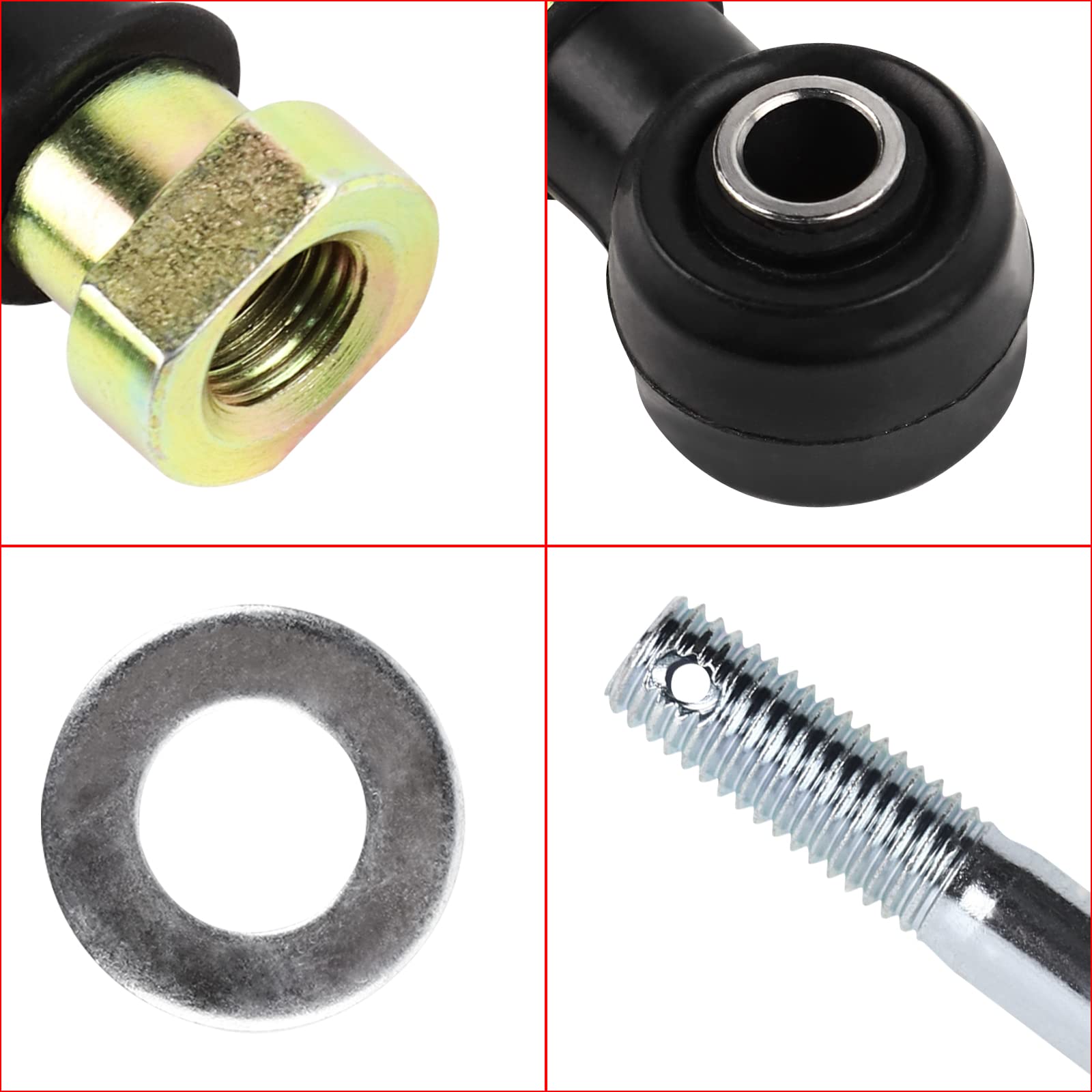 Accessori 2 set kit estremità tirante adatto for Polaris Sportsman 500 800 700 570 X2 Magnum 500 Trail Boss 325 330