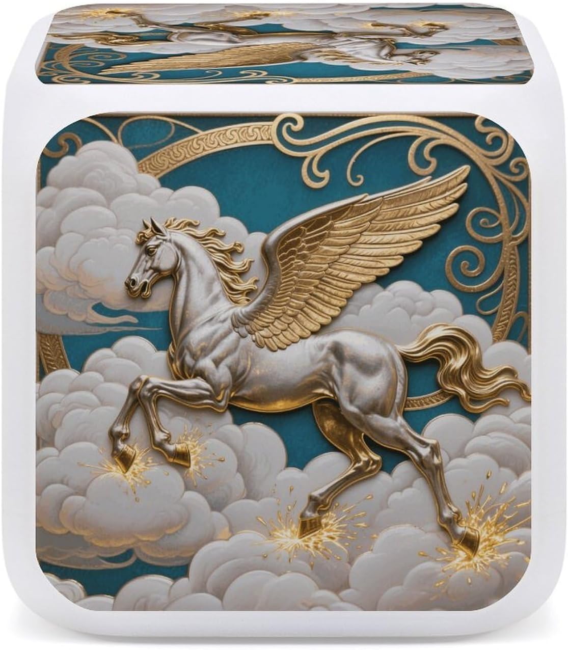 Pegasus Cloud Flight Alarm Clock NightLight Alarm Clock with 7 Color Changing Night Light Smart Digital Clocks Temperature Date for Heavy Sleepers Simple Operation Easy to Use image 5