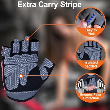 WESTWOOD FOX Weight Lifting Gloves with Wrist Wrap Support,Gym Gloves for Men and Women