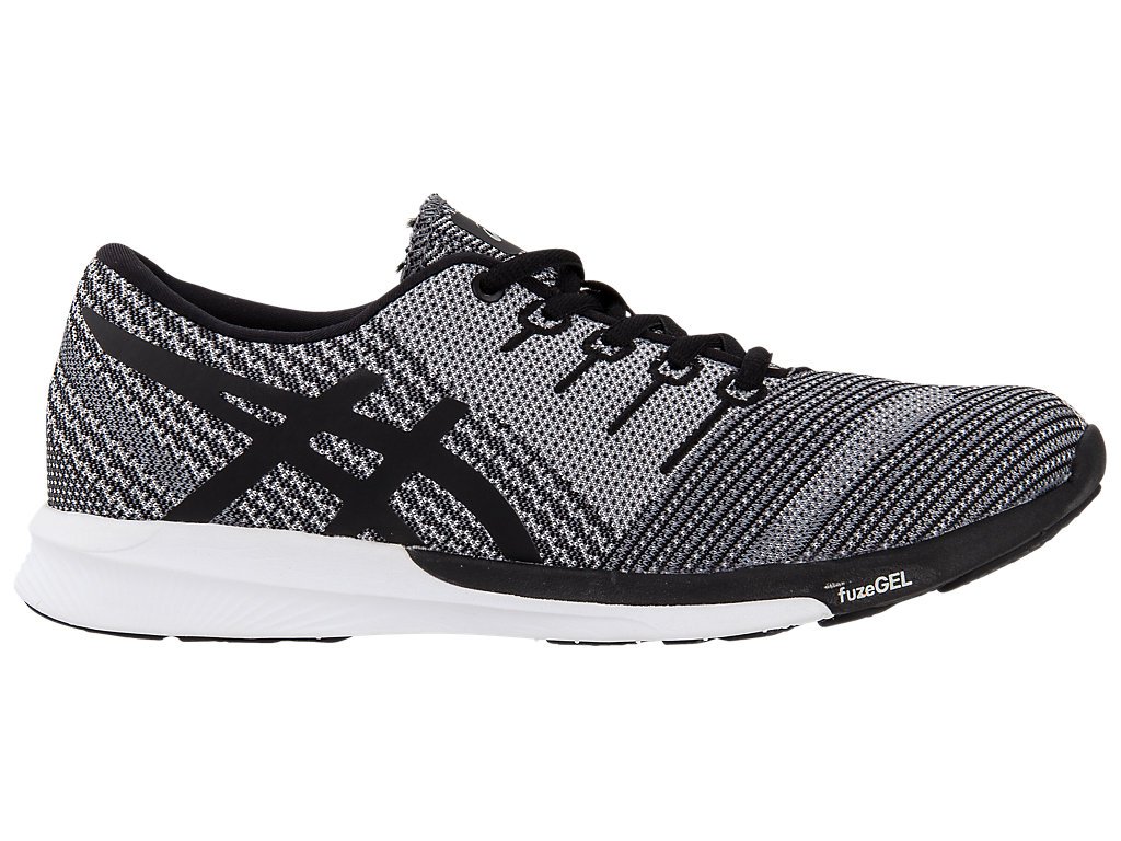ASICS Men's fuzeX Knit, Carbon/Black/White, 11 D