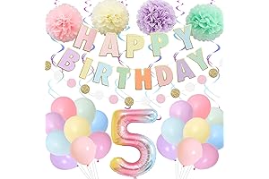 Rainbow Sparkle 5th Birthday Decorations for a Joyous Celebration