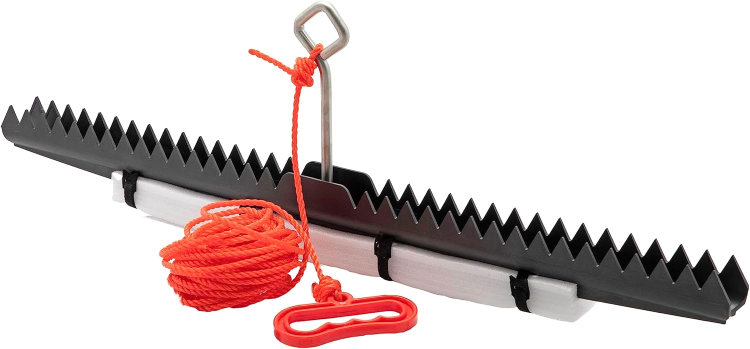 Extreme Max 3005.4407 Throwable 2-in-1 Aquatic Weed Rake and Floating Rake for Lakes Rivers and -Ponds