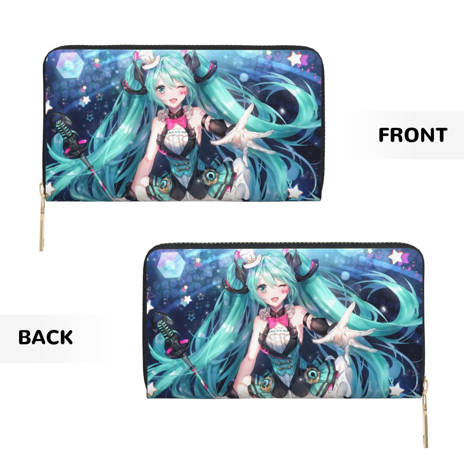 Amazon.co.jp: 財布 初音ミク 長財布 レザー ながざいふ 小銭入れ