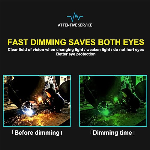 Miniatura 7 de Casco de soldadura oscurecimiento automático, casco de soldador solar de color real, máscara de soldadura, capucha de soldadura para TIG MIG ARC