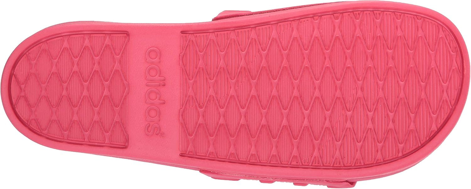 adidas Women's Adilette Comfort Slides Sandal, Active Pink/Active Pink/Active Pink, 8