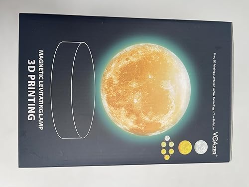 Miniatura 9 de VGAzer Lámpara de luna levitante, 16 colores y 20 modos, lámpara de luna flotante magnética, luz nocturna, regalos únicos de Navidad para padres,