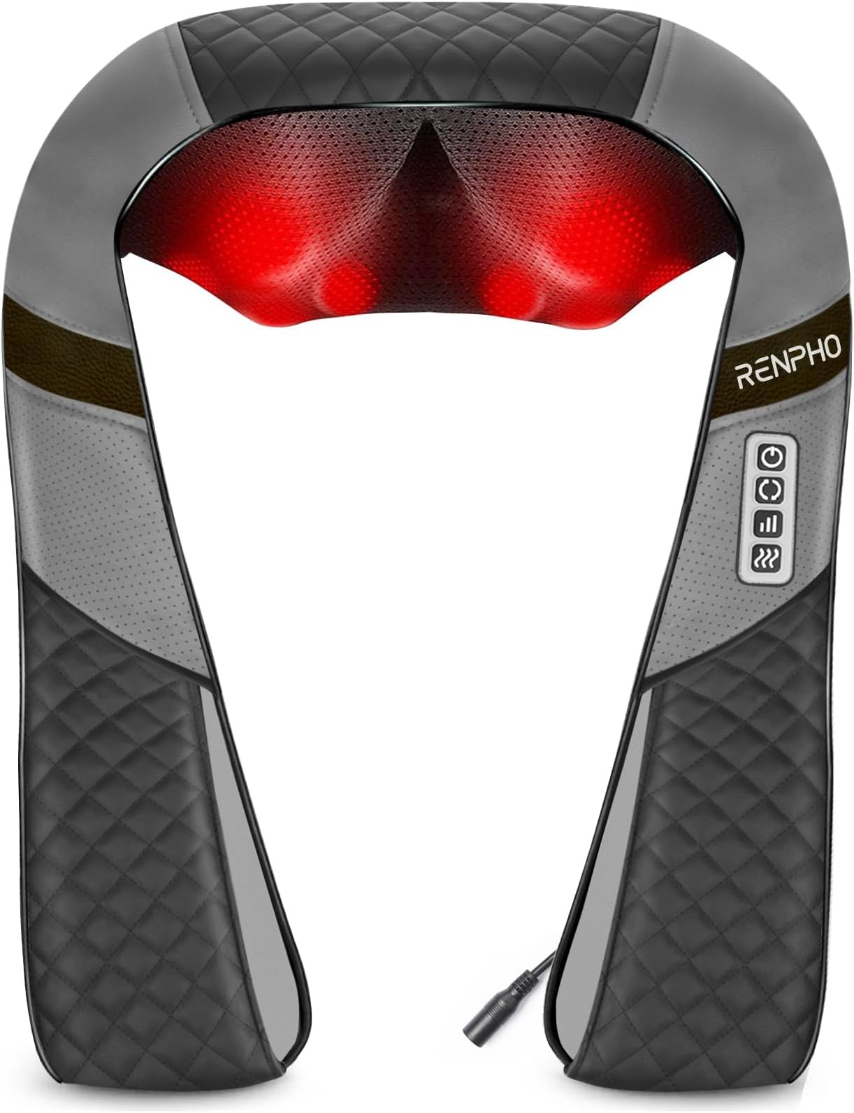 RENPHO Neck and Shoulder Massager with Heat [2025 Upgraded], Shiatsu Cervical and Back Massager, 3D Electric Deep Tissue Massage, True Relaxation for Neck and Shoulders, Birthday Gifts for Men