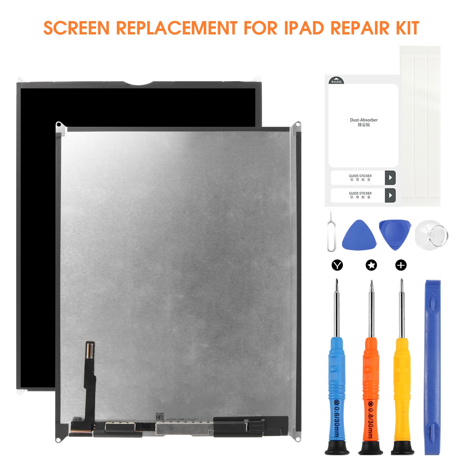 ARSSLY Écran LCD iPad 9.7 5th 2017 6th 2018 Affichage Remplacement Verre avec Kit