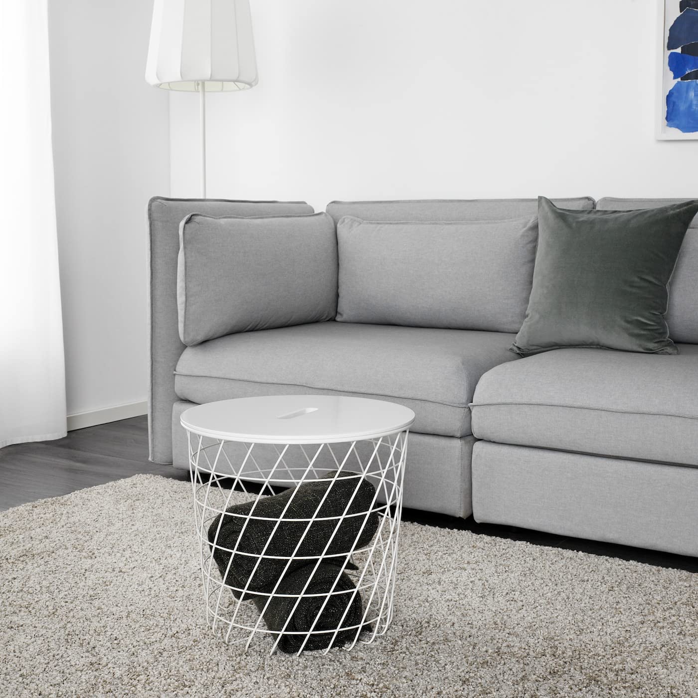 IKEA Kvistbro 303.494.52 Table de rangement Blanc Taille 44 cm