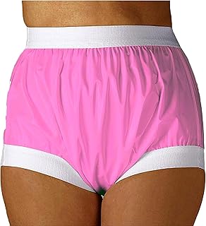 Adult Incontinence Pull-On Plastic Pants PVC Pants Adult Incontinence Pants, Plastic Diapers, Waterproof Reusable Senior Diapers/Soft Surface for Adult Men and Women