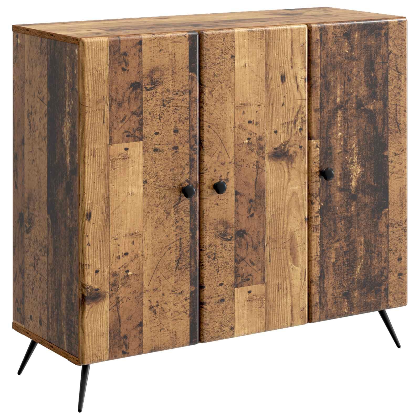 Générique Bufet Bahut drewno inżynieryjne 89 x 34,5 x 80 cm, szafka zastawa stołowa salon tradycyjny styl współczesny, przechowywanie naczyń, książki, dekoracja do jadalni, przedpokoju