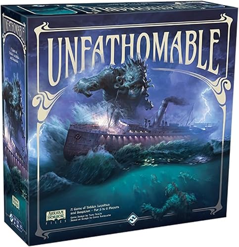 Insondable | Juego de estrategia para adolescentes y adultos | Arkham Horror | Juego de mesa Traidor Oculto | A partir de 14 años | 3-6 jugadores |