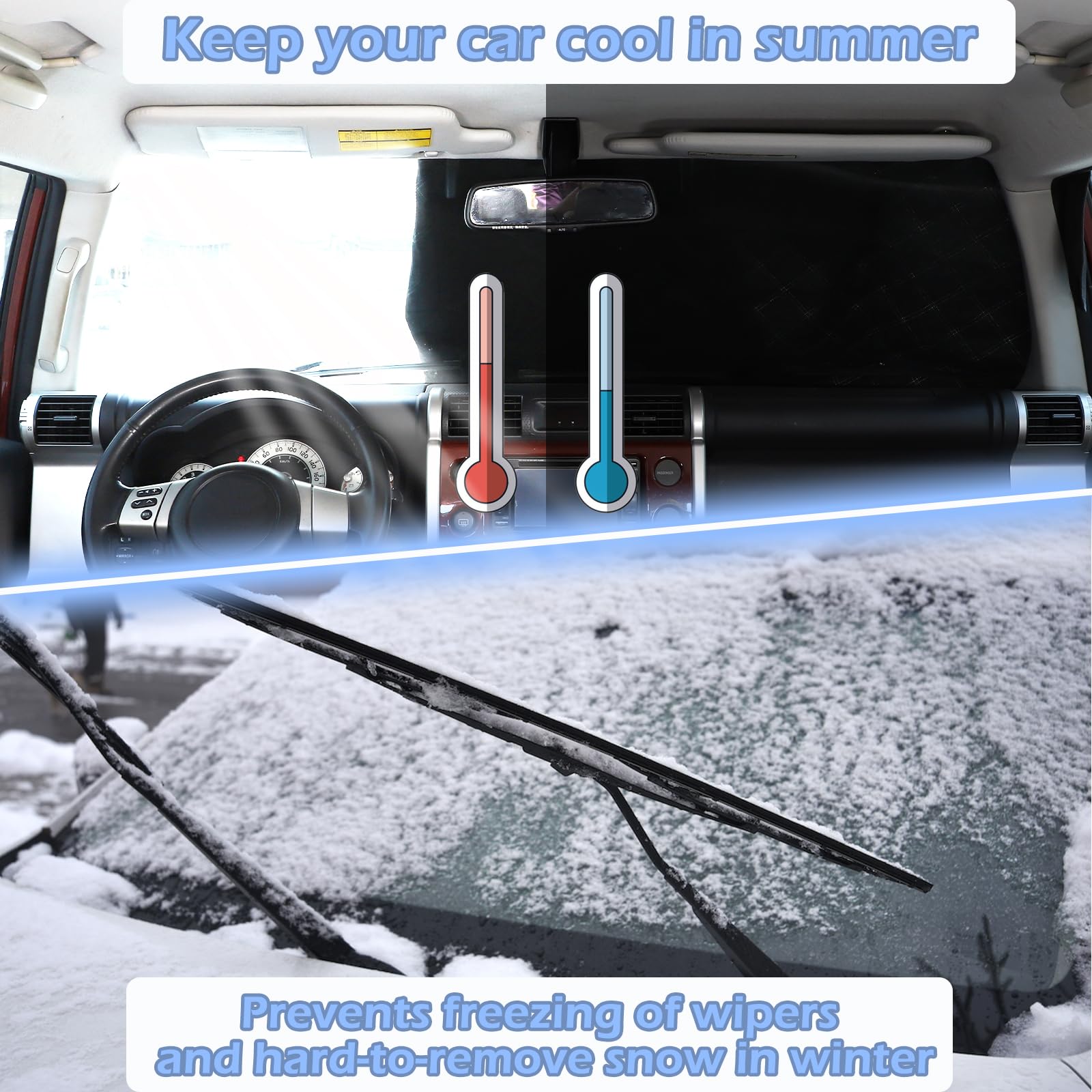 Back Windshield Cover For Ice And Snow Toyota FJ Cruiser