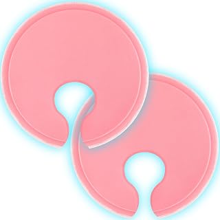 Soft Gel Breast Ice Pack for Breastfeeding & Pumping,Warm Cold Breast Therapy Pads for Nursing Pain Relief, Engorgement, Mastitis,Nipple Pain,Breastfeeding Essentials for Nursing Mothers-2Pack