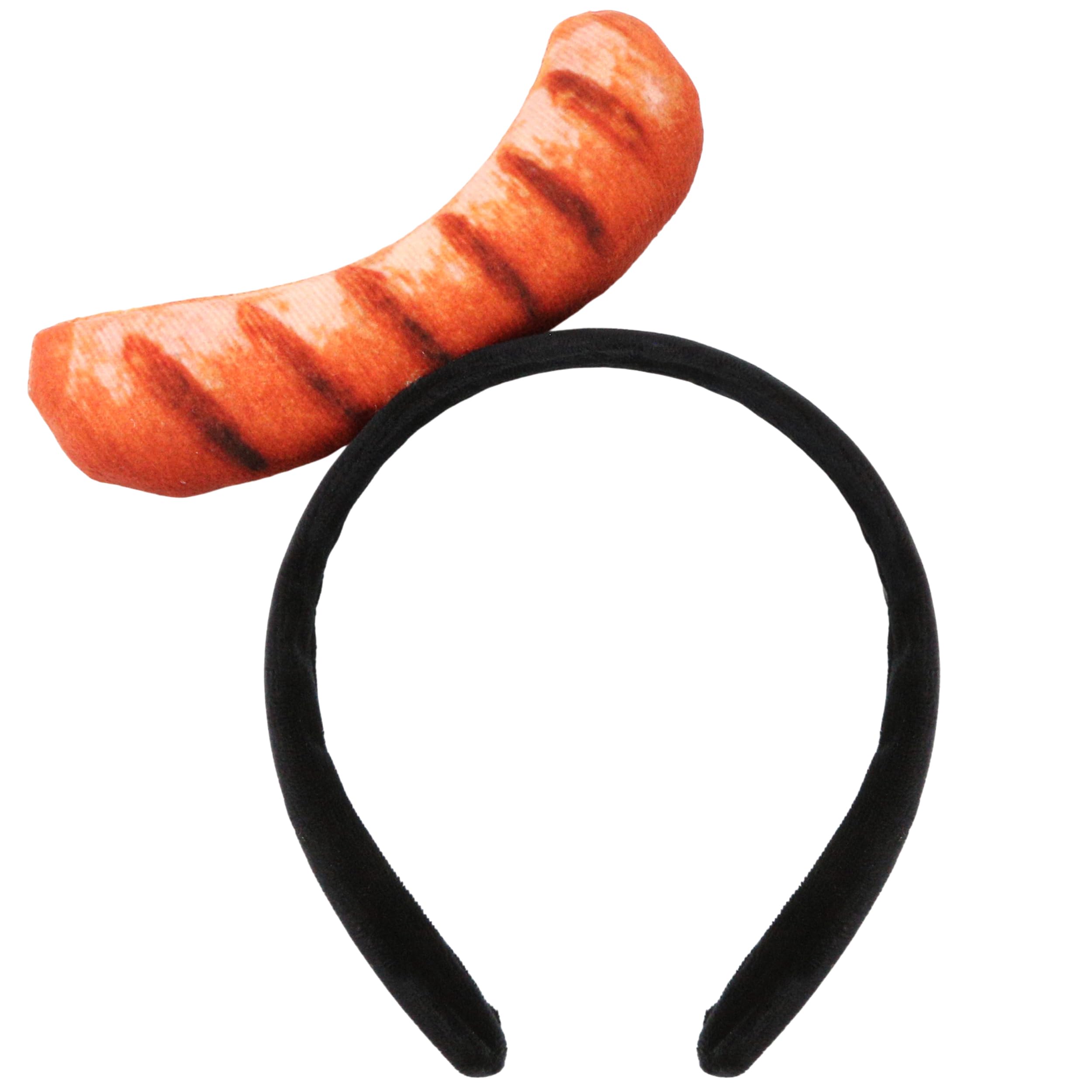 Hot Dog Headband, Funny Food Hat Costume Party Accessory, Red Mini Crazy Silly Hats for Adult Women Cosplayers and Party-Goers, Vendor Attire Headbands Style, Halloween Hotdog Themed Gifts Head Piece