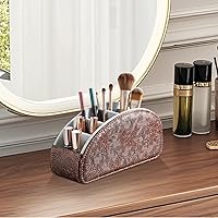 Vista 6 de Soporte de control remoto 5 compartimentos, piel sintética