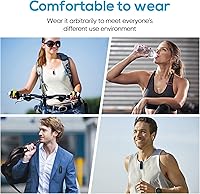 Vista 4 de Paquete de 2 clips para Fitbit Luxe, soporte de clip compatible con Fitbit Luxe, negro + Sangria