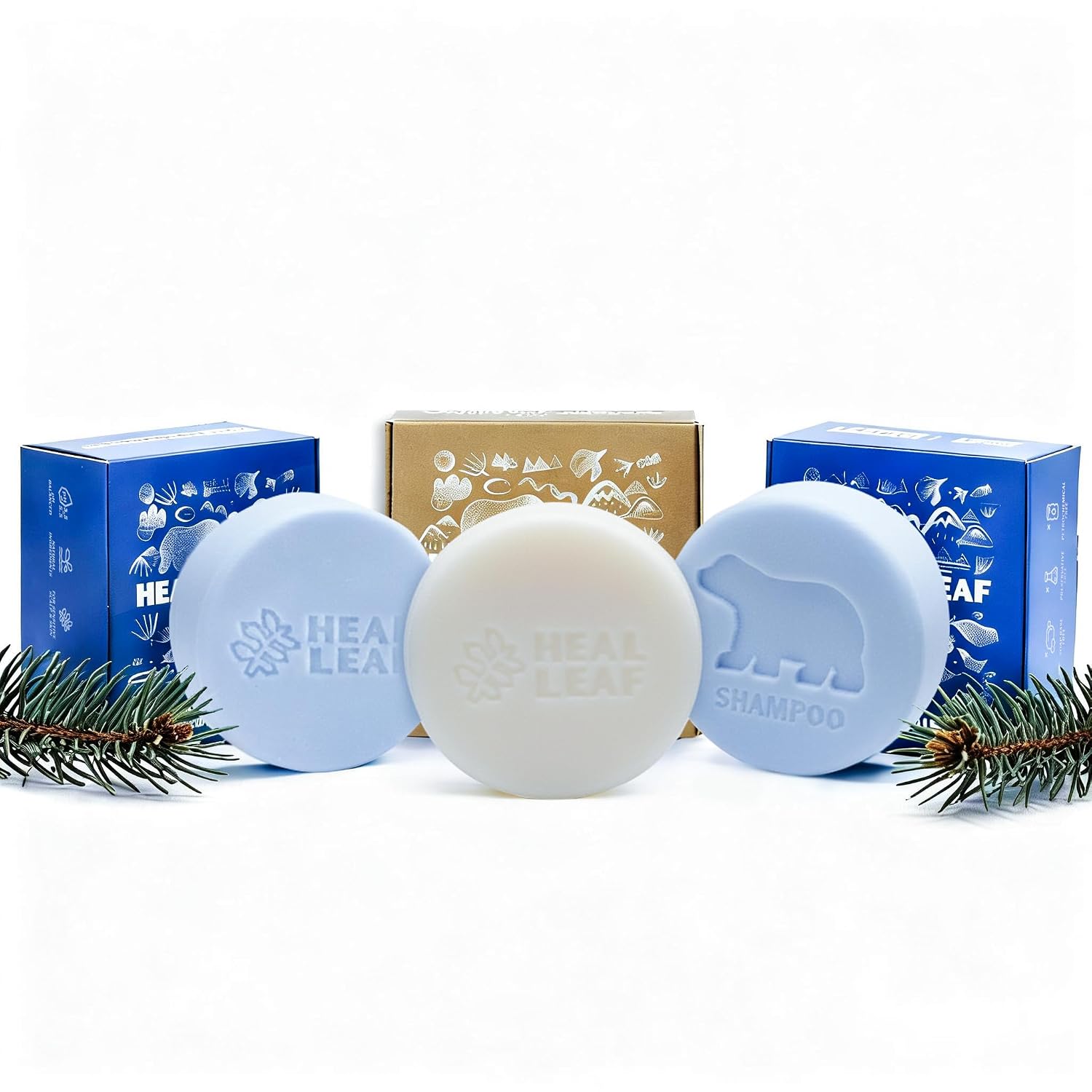 Solid Shampoo and Conditioner Bar Set – Botanical Hair & Scalp Care – Plant Extracts Complex, Natural pH – Eco-Friendly Travel Essential Wash & Care Set For All Hair Types