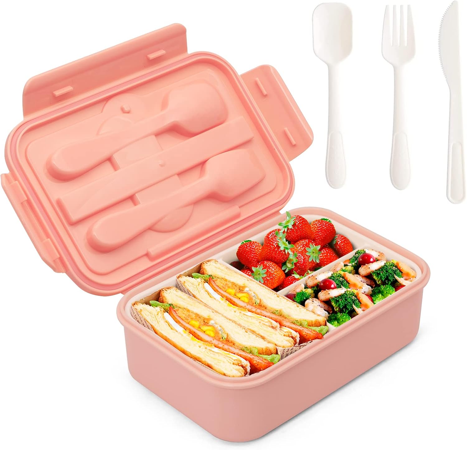 Buy Bento Lunch Box for Kids1100 ML Bento Boxes for Adults Versatile 3