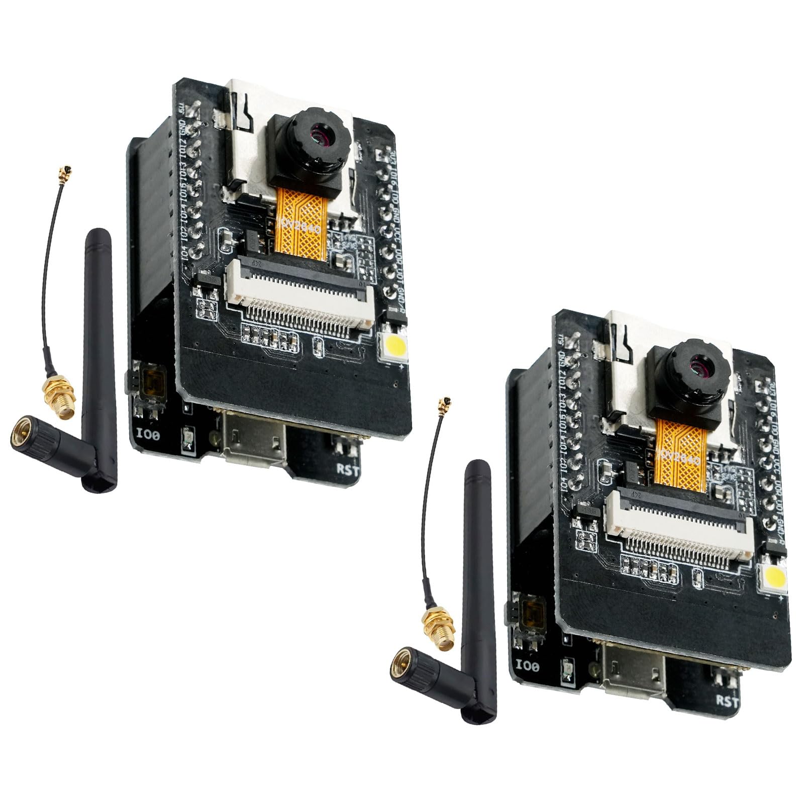AYWHP 2PCS ESP32-CAM WiFi Bluetooth Placa de Desarrollo con OV2640 módulo de cám