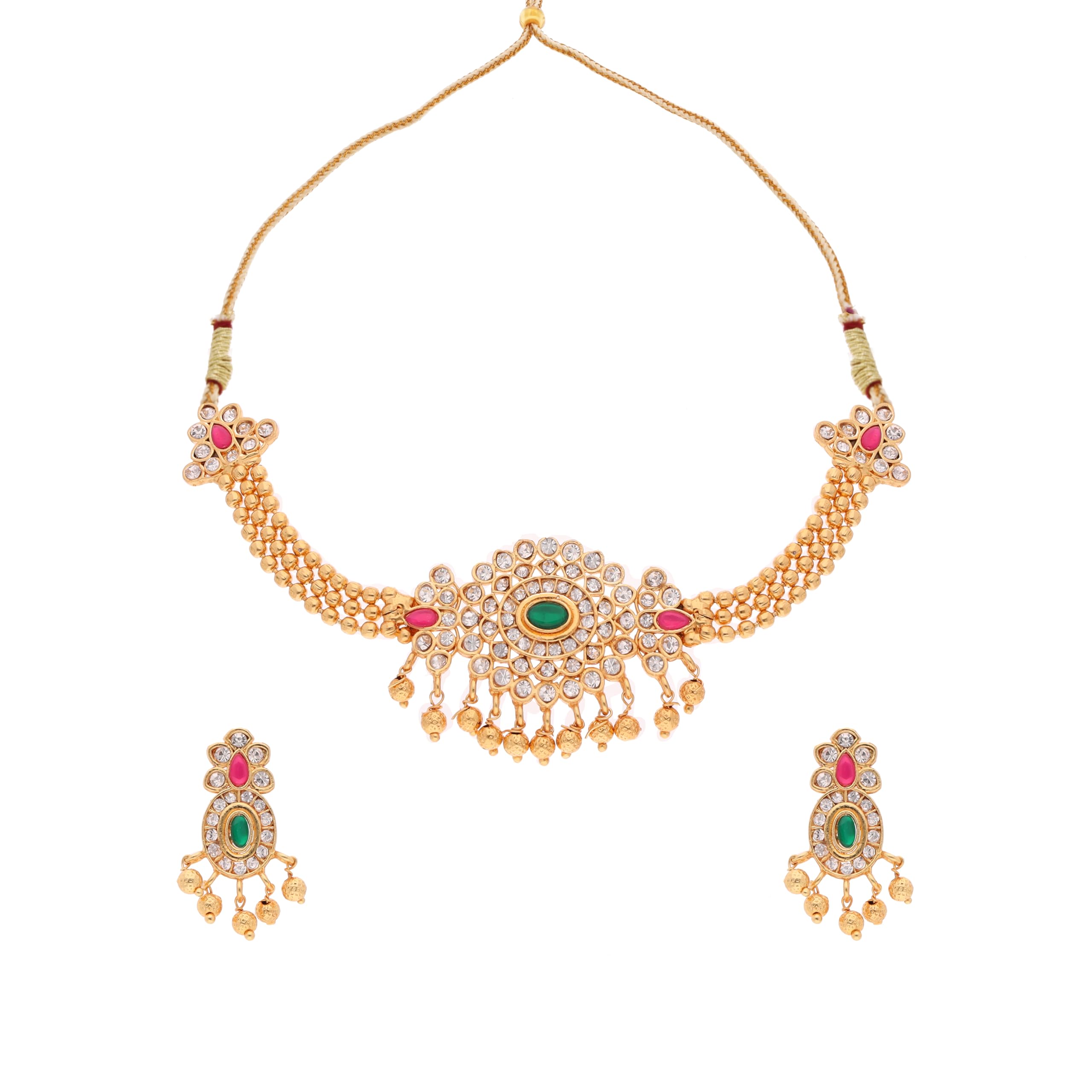 See full amazon price history chart for Brado Jewellery Gold Polished American Diamond Studded Necklace with 1 Pair of earring Choker Jewelry set for women and Girls (Green&Pink) Brado Jewellery Gold Polished American Diamond Studded Necklace with 1 Pair of earring Choker Jewelry set for women and Girls (Green&Pink) (B0CKJ2C3X9) Amazon Price History, Amazon Price Tracker