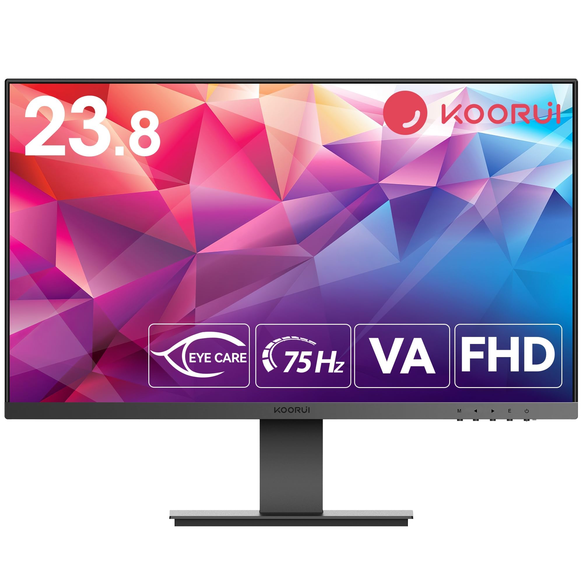 KOORUI モニター 23.8インチ 24N1A 2台セット ディスプレイ VA非光沢 