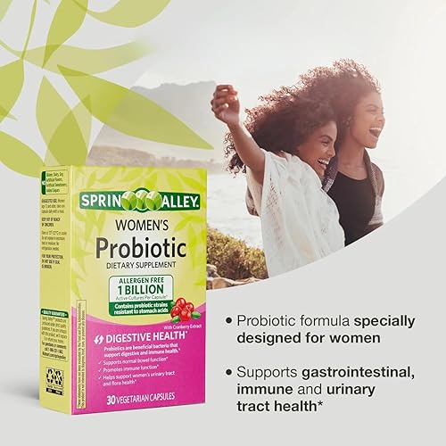 Miniatura 4 de Cápsulas de probióticos para mujeres, suplemento dietético de 1 mil millones de UFC, salud digestiva, probióticos para mujeres, probióticos para