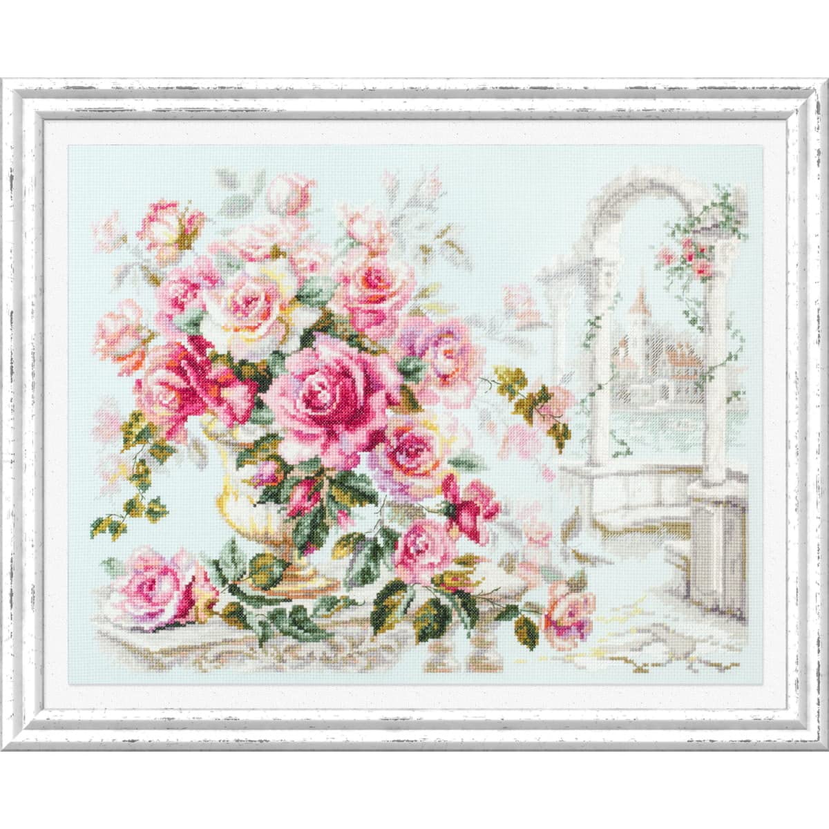 Magic Needle Zweigart Edition - Kit de Punto de Cruz (40 x 30 cm), diseño de Rosas