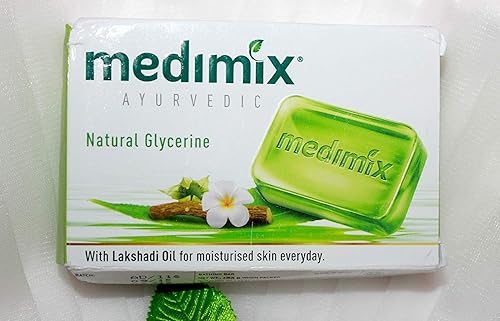 Medimix Hierbas Handmade Ayurvedic Jabón Con Aceite de glicerina Natural con lakshadi para piel seca 10unidades (10x 125g) Medimix Hierbas Handmade Ayurvedic Jabón Con Aceite de glicerina Natural con lakshadi para piel seca 10unidades (10x 125g)