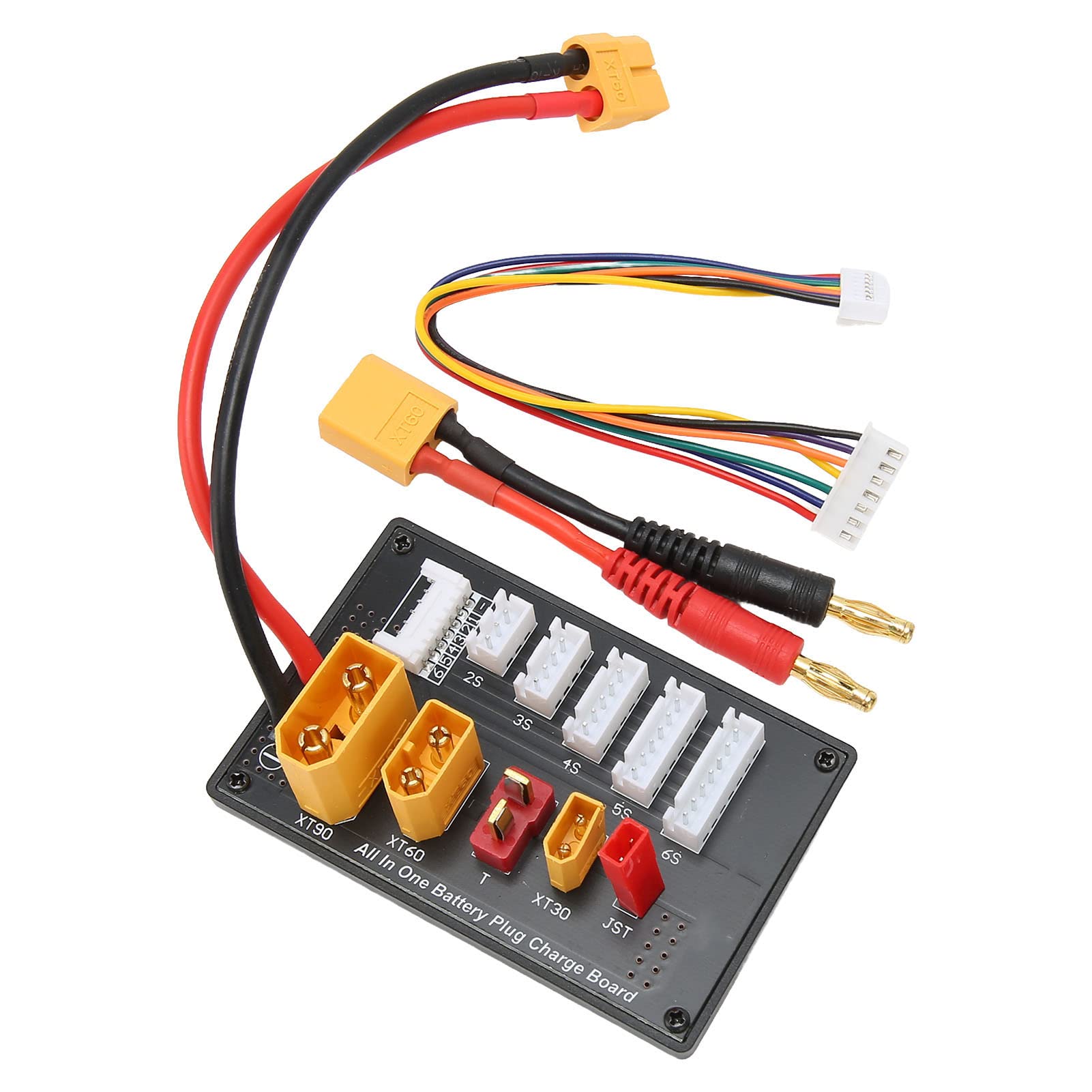 Lipo Battery Parallel Charging Board Five in One for Imax B6 B6AC IDST Q6 Lite Multi Charger Plate, Efficient Connection for RC Enthusiasts