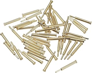 MECCANIXITY Spring Test Probe Pin 50pcs 0.9mm Tip 14mm Height 3mm Full Stroke for Connection Electricity Conduction