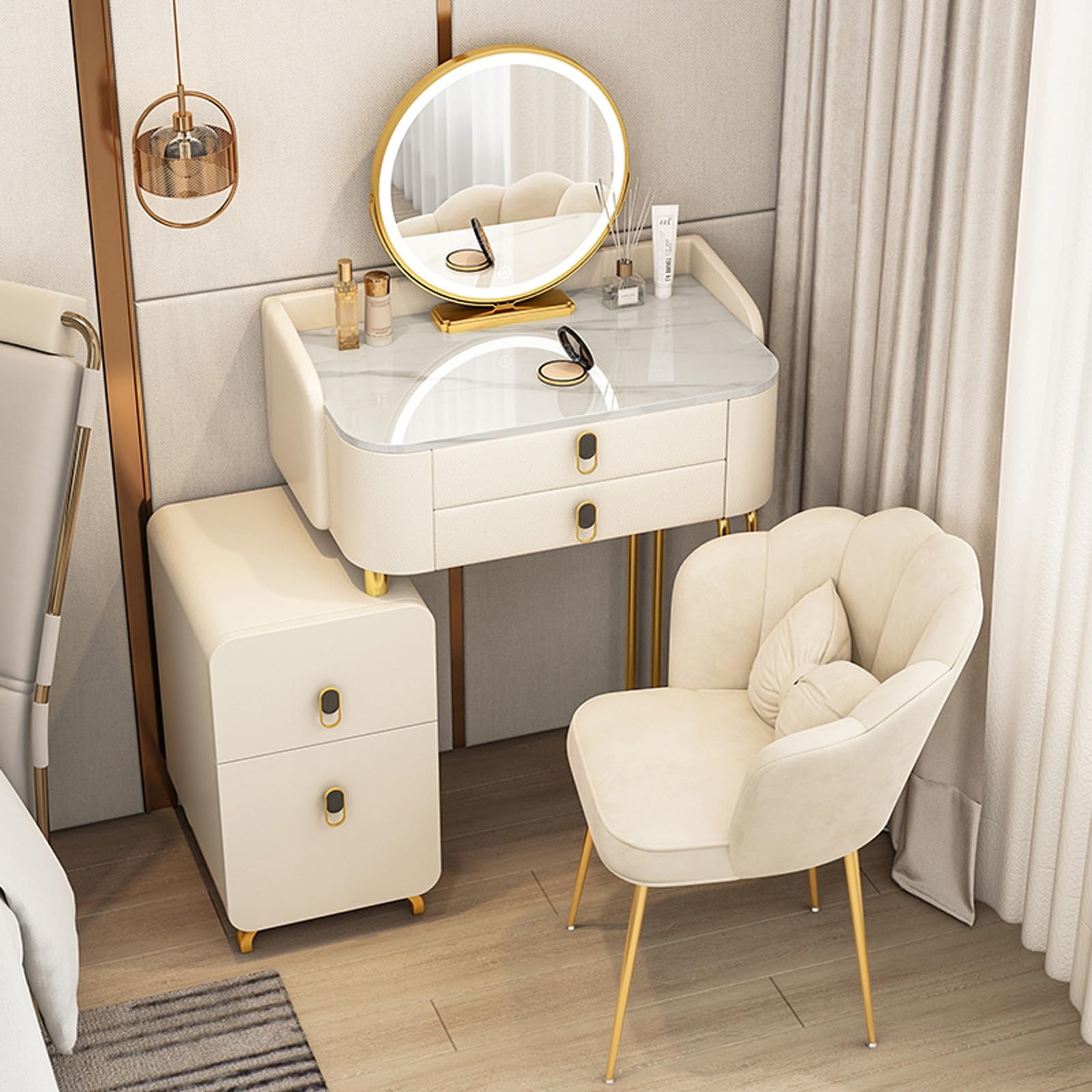 Unixec Dressing Table Modern Dressing Table With Mirror 2014 Bedroom Vanity Table, Elegant