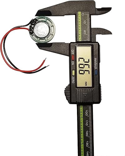 Miniatura 2 de Altavoz de 1 pulgada de 1.024 in, 8 ohmios, 1/4 W (0.25 W) nominal / 1/2 W (0.5 W) de salida de potencia máxima, carcasa de plástico verde