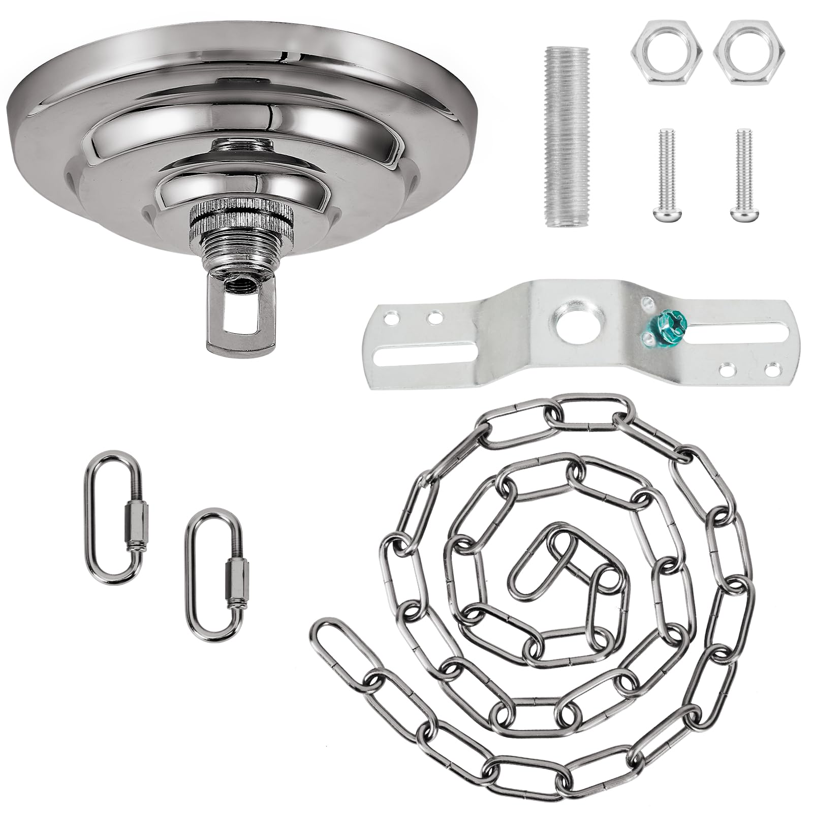 Light Fixture Canopy Kit - 5.9ft Chain & Hardware -8