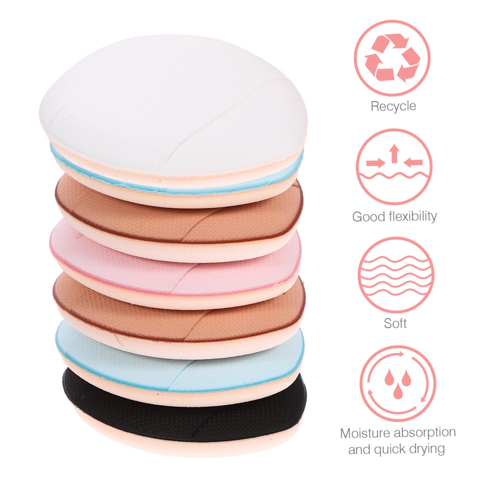 Healeved 5 Set Di Fondotinta in Spugna Mini Trucco Piccolo Per Il Viso Trucco Sotto Gli Occhi A Triangolo * 5