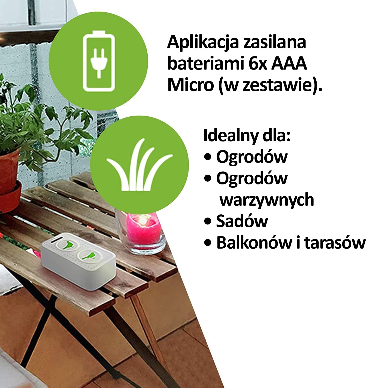 ISOTRONIC Ultradźwiękowy odstraszacz ptaków i gołębi – Bateryjny – Na balkon, dach i do ogrodu – Skuteczny na wróble, mewy i wrony – Zasięg 50 m² (2 sztuki)