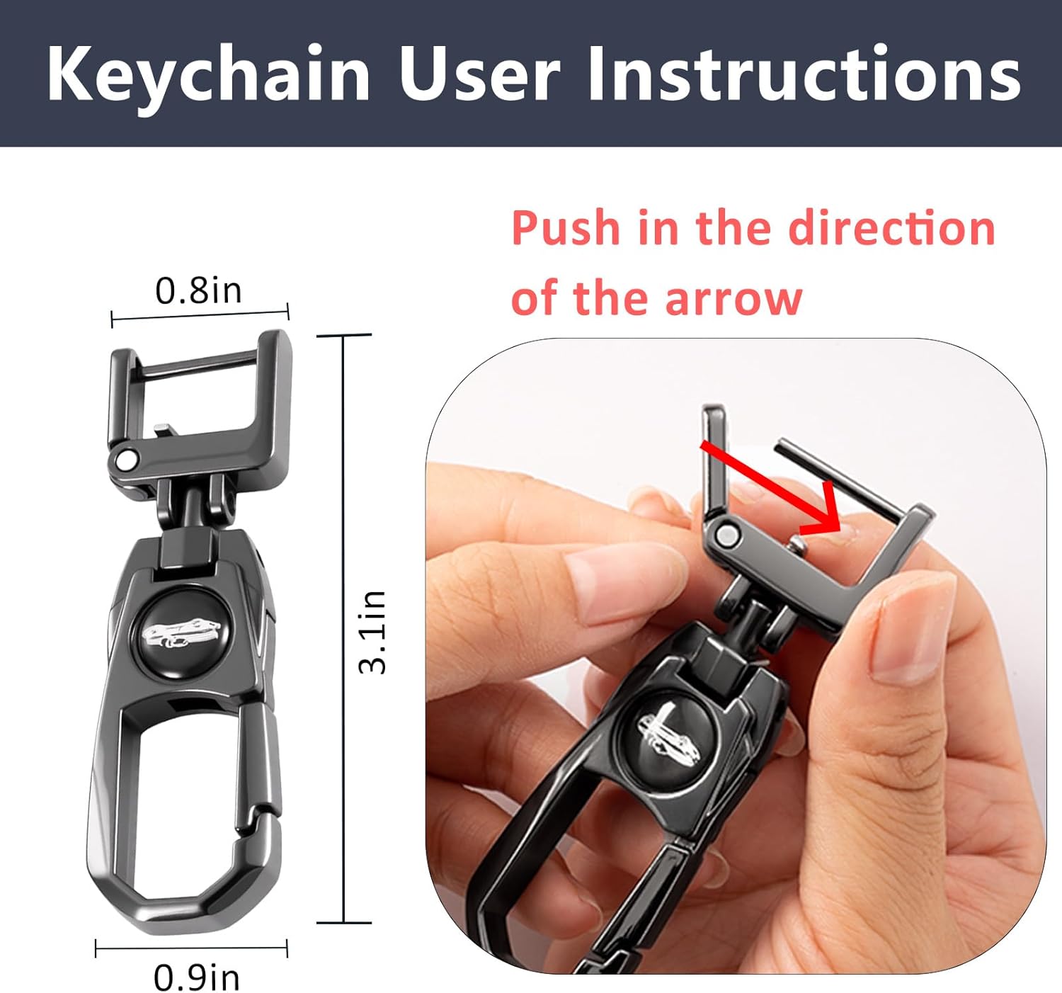 Heavy Key Fob Cover for Lexus,Keychain,Metal Silicone Key Fob Case Compatible with Lexus GX460 RX350 ES350 IS250 LX570 IS350 GS430 GS300 GS450h (Black, S Buckle)