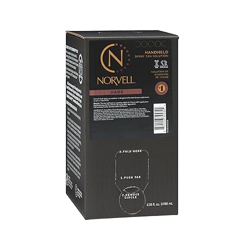 Norvell Solución de bronceado sin sol de alta calidad, oscura, 128 onzas líquidas