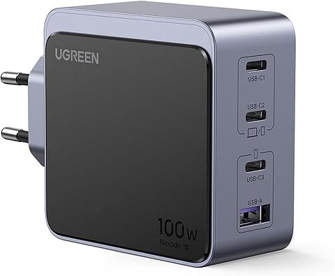 UGREEN Nexode S 100W 4-Port GaN Fast Charger EU Hızlı Şarj Adaptörü
