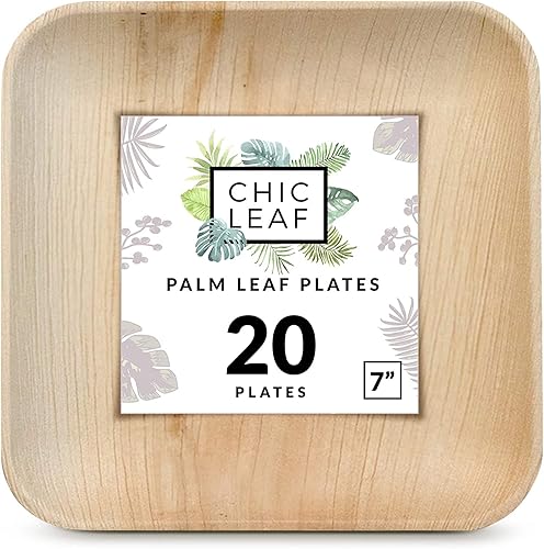 Miniatura 16 de Chic Leaf - Platos de hoja de palma desechables, biodegradables, aptos para composta - ideales para fiestas y bodas.