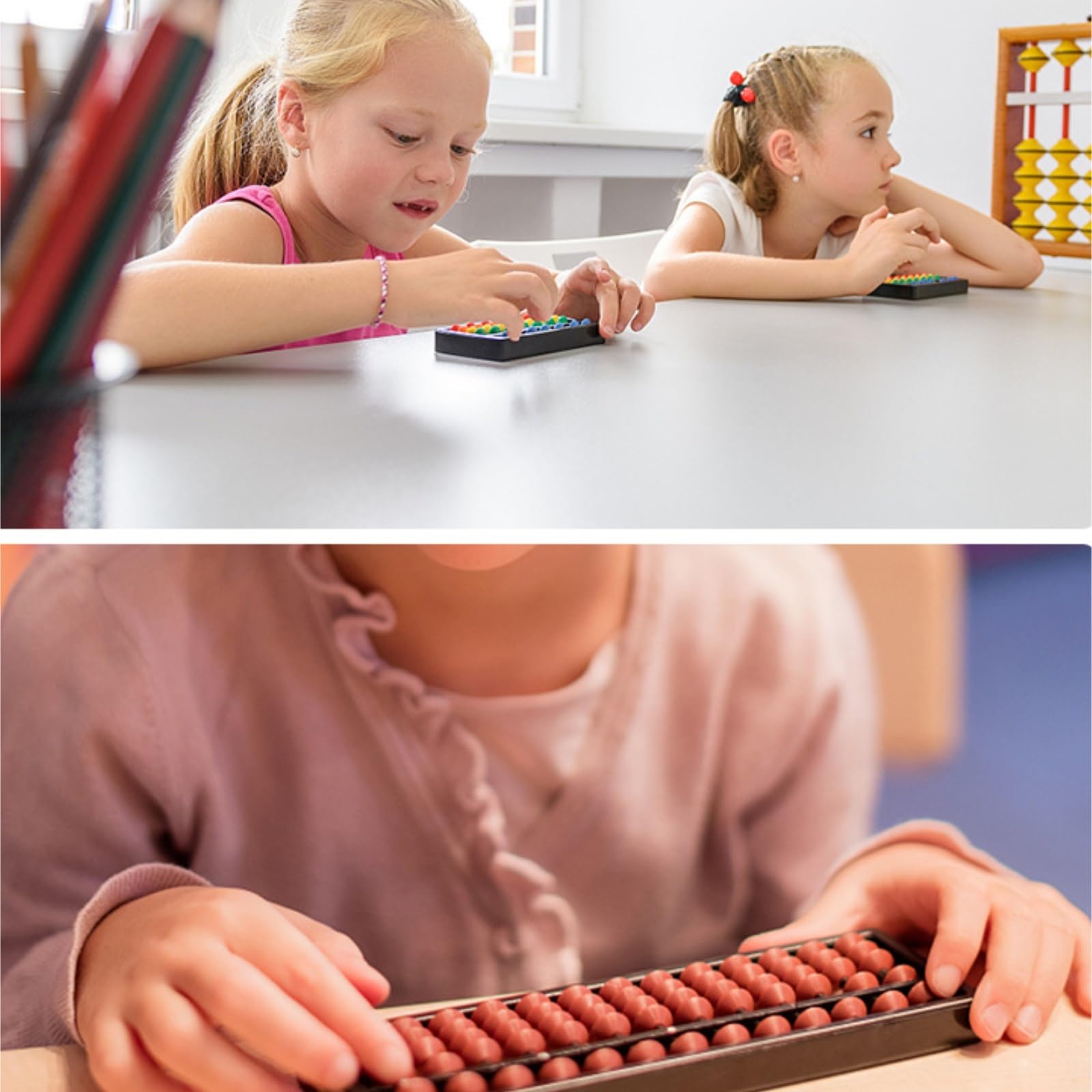 Arithmetisch Abakus Digit Standard Professional Abacus 13 Spalten Soroban Rechner for Pädagogisches Lernwerkzeug Berechnungswerkzeug(Brown)