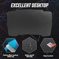 Vista 5 de BestOffice Gmaing Desk Z Shaped 39.4in Computer Gaming Workstation Ergonomic Gaming Table with Headphone Hook for Game Players, Blue