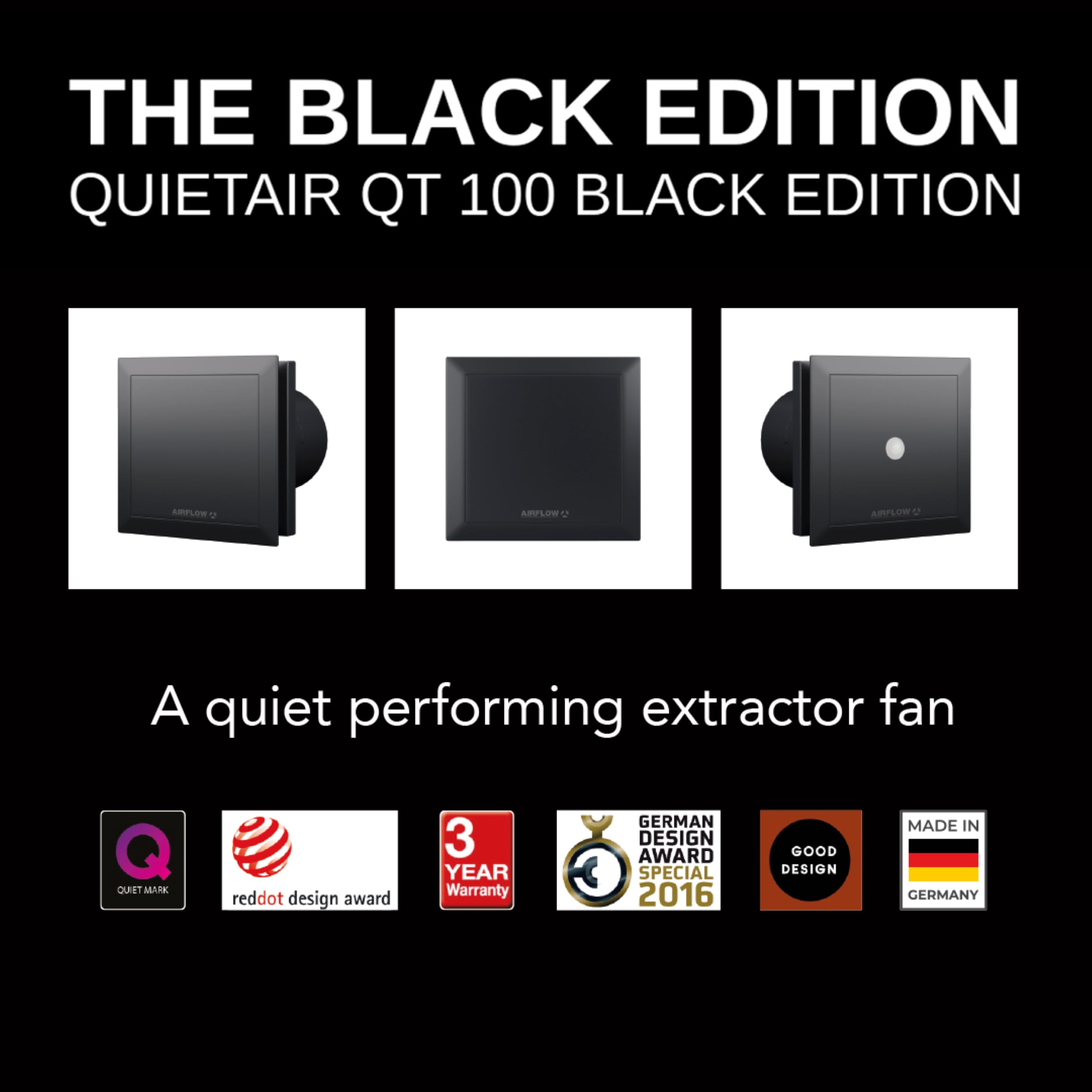 Air Flow QuietAir QT100 Black Edition HT